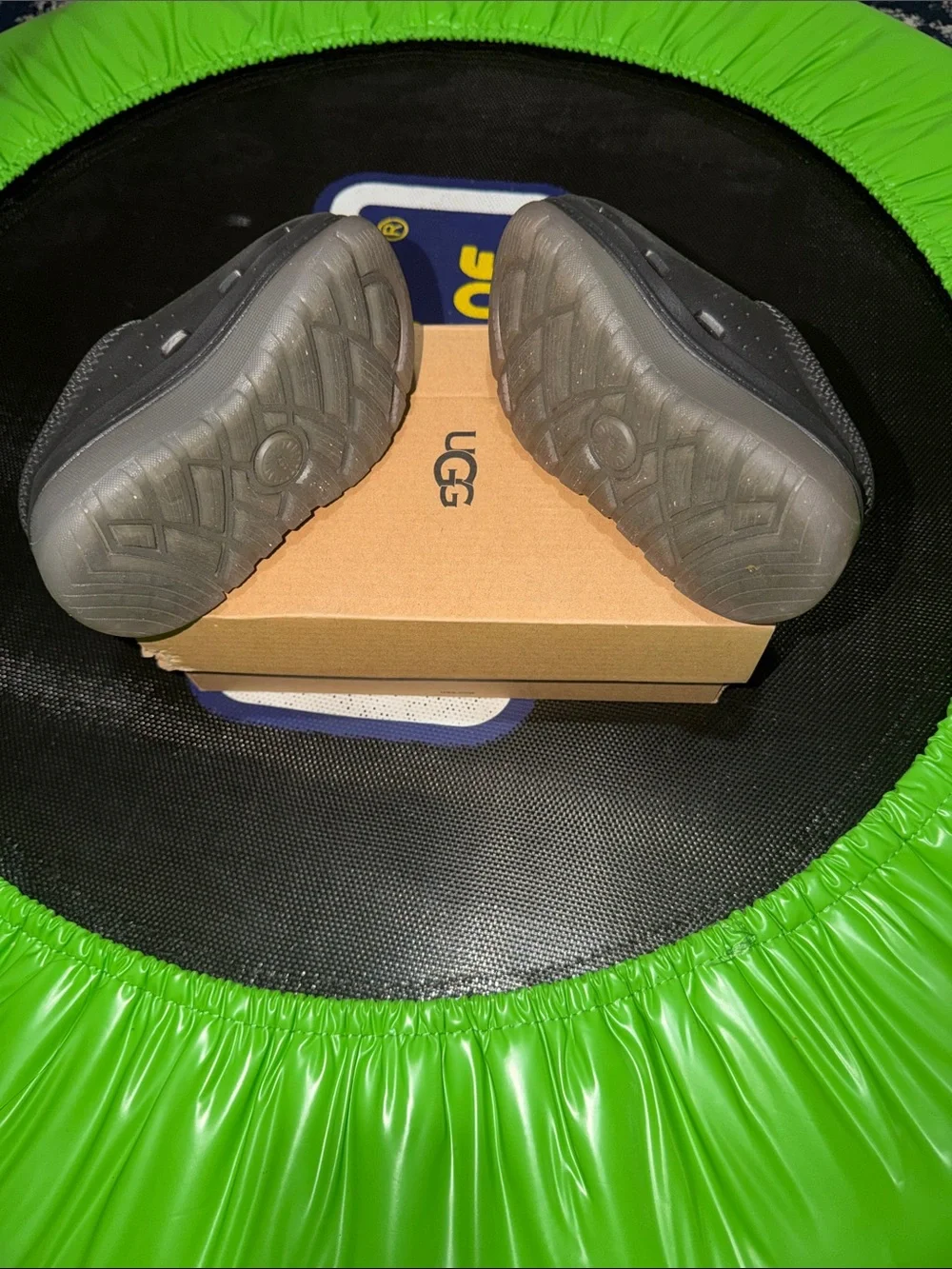 UGG Kids Black Slip-On Clogs